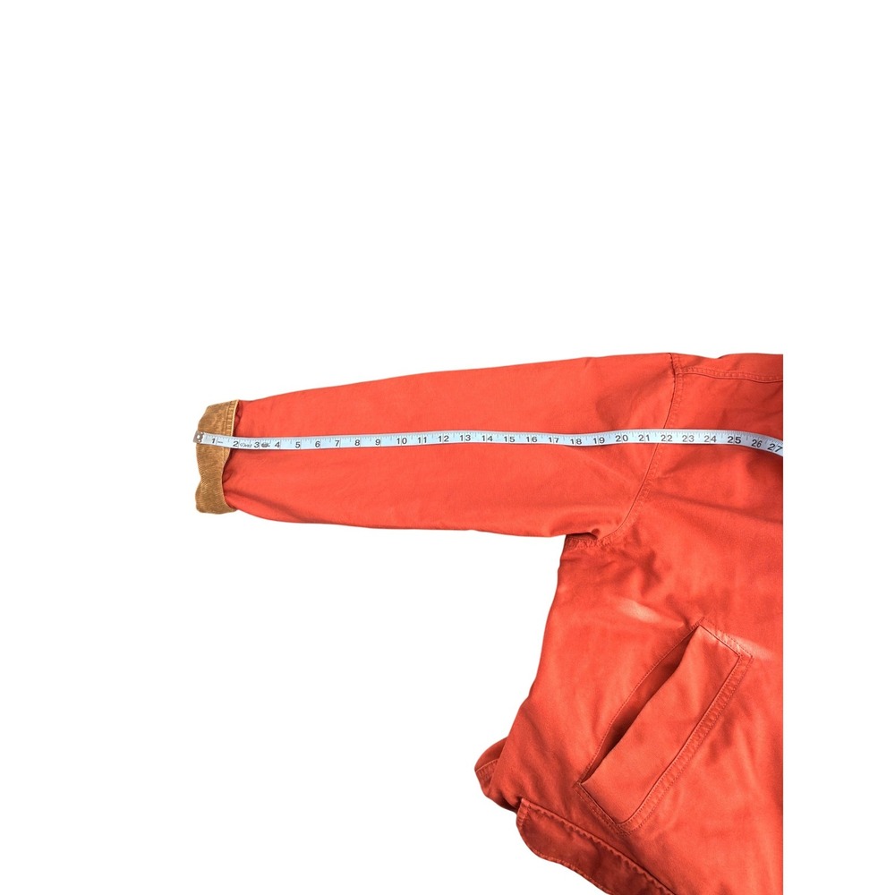 L.L. Bean Barn Coat Men's Plus Orange Corduroy Chore Vintage Field Canvas XXL - Picture 12 of 13